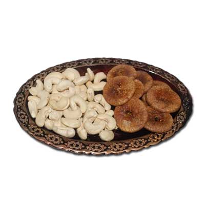 "Dryfruit Thali - RD 400 Code-010 - Click here to View more details about this Product